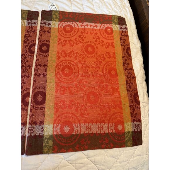3 Pier 1 Imports Suzani Jacquard woven Cotton Placemats table top decor Boho nwt - Picture 2 of 7
